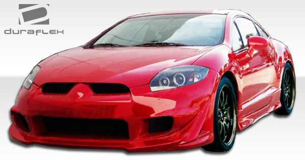 2006-2012 Mitsubishi Eclipse Duraflex Eternity Front Bumper Cover - 1 Piece / Vehicle Year Make Model Trim - 2006-2012-Mitsubishi Eclipse ALL / Product Type - Front Bumper / Style Name -Eternity / Kit Material - FRP (Fiberglass Reinforced Plastics) / Notes -