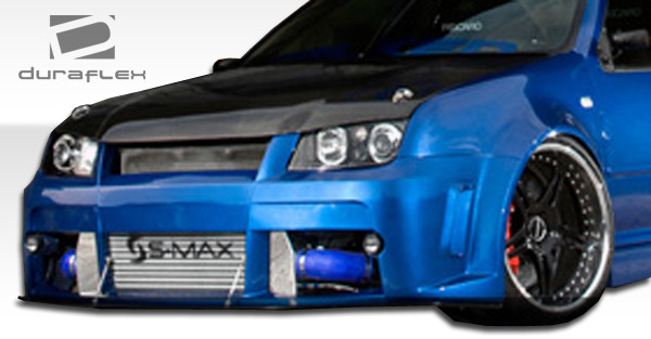 1999-2004 Volkswagen Jetta Duraflex VT-R Front Bumper Cover - 1 Piece / Vehicle Year Make Model Trim - 1999-2004-Volkswagen Jetta ALL / Product Type - Front Bumper / Style Name -VT-R / Kit Material - FRP (Fiberglass Reinforced Plastics) / Notes -