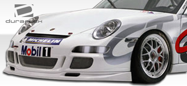 2005-2011 Porsche 911 Carrera 997 Duraflex Cup Car Look Front Bumper Cover - 3 Piece / Vehicle Year Make Model Trim - 2005-2011-Porsche 997 ALL / Product Type - Front Bumper / Style Name -Cup Car / Kit Material - FRP (Fiberglass Reinforced Plastics) / Notes -