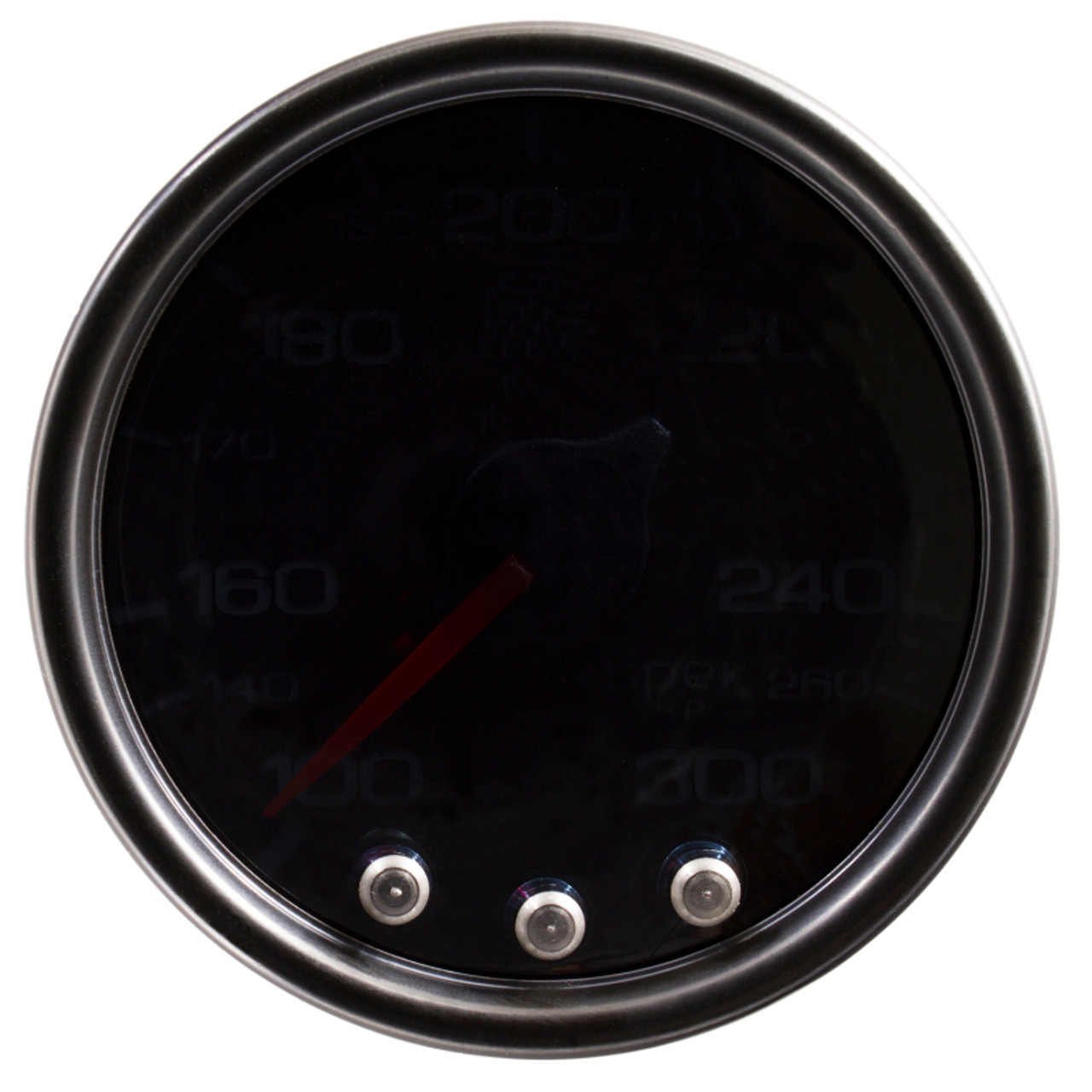 Autometer Spek-Pro Gauge Oil Temp 2 1/16in 300f Stepper Motor W/Peak & Warn Blk/Smoke/Blk - P32252