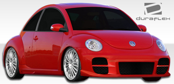 1998-2005 Volkswagen Beetle Duraflex GT500 Front Bumper Cover - 1 Piece / Vehicle Year Make Model Trim - 1998-2005-Volkswagen Beetle ALL / Product Type - Front Bumper / Style Name -GT500 / Kit Material - FRP (Fiberglass Reinforced Plastics) / Notes -