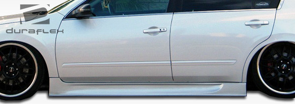 2007-2012 Nissan Altima 4DR Duraflex Sigma Side Skirts Rocker Panels - 2 Piece / Vehicle Year Make Model Trim - 2007-2012-Nissan Altima 4DR / Product Type - Sideskirts / Style Name -Sigma / Kit Material - FRP (Fiberglass Reinforced Plastics) / Notes -