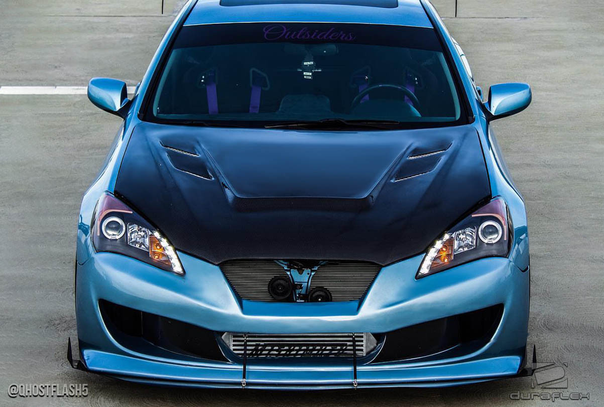 2010-2012 Hyundai Genesis Coupe 2DR Duraflex Circuit Front Bumper Cover - 1 Piece / Vehicle Year Make Model Trim - 2010-2012-Hyundai Genesis 2DR / Product Type - Front Bumper / Style Name -Circuit / Kit Material - FRP (Fiberglass Reinforced Plastics) / Notes -