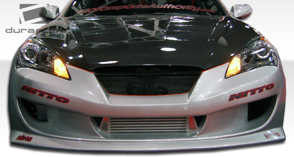 2010-2012 Hyundai Genesis Coupe 2DR Duraflex Circuit Body Kit - 4 Piece - Includes Circuit Front Bumper Cover (105828) Circuit Side Skirts Rocker Panels (105829) Circuit Rear Bumper Cover (105830) / Vehicle Year Make Model Trim - 2010-2012-Hyundai Genesis 2DR / Product Type - Kit / Style Name -Circuit / Kit Material - FRP (Fiberglass Reinforced Plastics) / Notes -