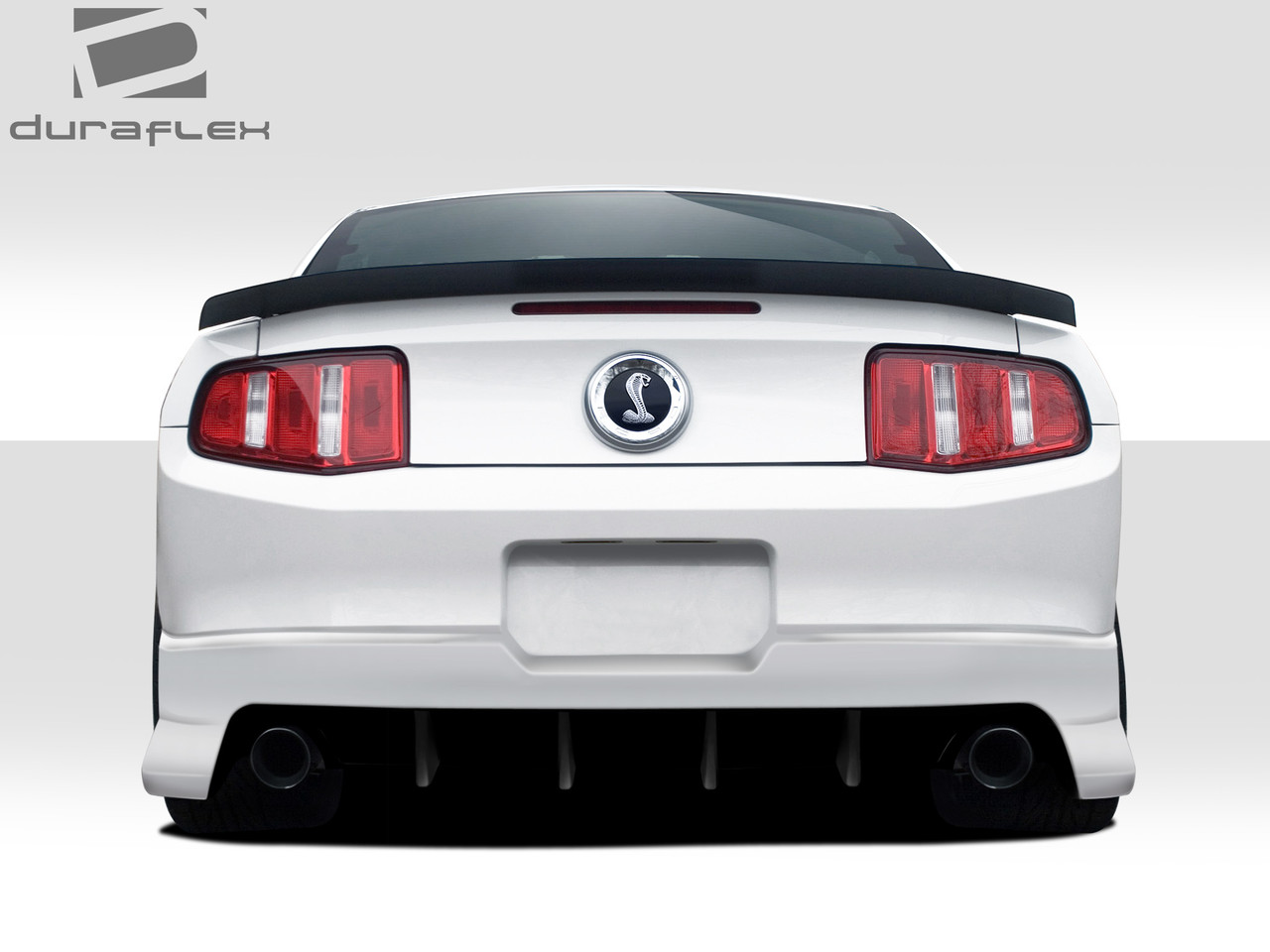2010-2012 Ford Mustang Duraflex Circuit Rear Bumper Cover - 1 Piece / Vehicle Year Make Model Trim - 2010-2012-Ford Mustang ALL / Product Type - Rear Bumper / Style Name -Circuit / Kit Material - FRP (Fiberglass Reinforced Plastics) / Notes -