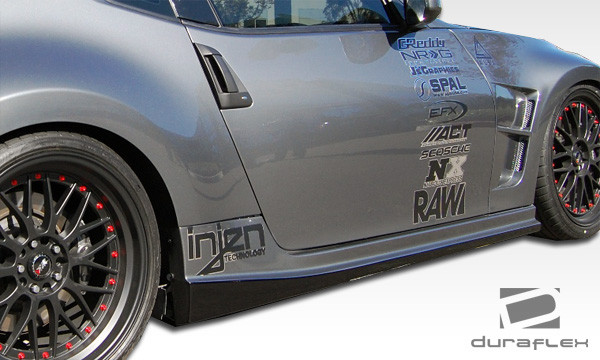 2009-2020 Nissan 370Z Z34 Duraflex N-1 Side Skirts Rocker Panels - 2 Piece / Vehicle Year Make Model Trim - 2009-2020-Nissan 370Z ALL / Product Type - Sideskirts / Style Name -N-1 / Kit Material - FRP (Fiberglass Reinforced Plastics) / Notes -
