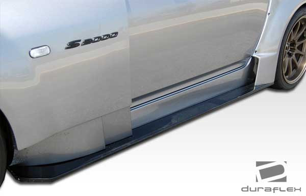 2000-2009 Honda S2000 Duraflex AM-S Wide Body Side Skirts Rocker Panels - 6 Piece / Vehicle Year Make Model Trim - 2000-2009-Honda S2000 ALL / Product Type - Sideskirts / Style Name -AM-S / Kit Material - FRP (Fiberglass Reinforced Plastics) / Notes - Note: must be used in conjunction with complete wide body kit