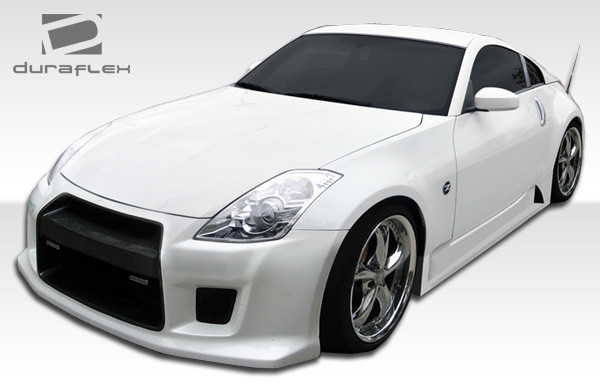 2003-2008 Nissan 350Z Z33 Duraflex R35 Side Skirts Rocker Panels - 2 Piece / Vehicle Year Make Model Trim - 2003-2008-Nissan 350Z ALL / Product Type - Sideskirts / Style Name -R35 / Kit Material - FRP (Fiberglass Reinforced Plastics) / Notes -