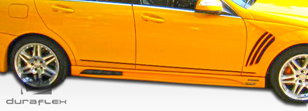 2008-2014 Mercedes C Class W204 Duraflex W-1 Side Skirts Rocker Panels - 2 Piece / Vehicle Year Make Model Trim - 2008-2014-Mercedes C Class 4DR / Product Type - Sideskirts / Style Name -W-1 / Kit Material - FRP (Fiberglass Reinforced Plastics) / Notes -