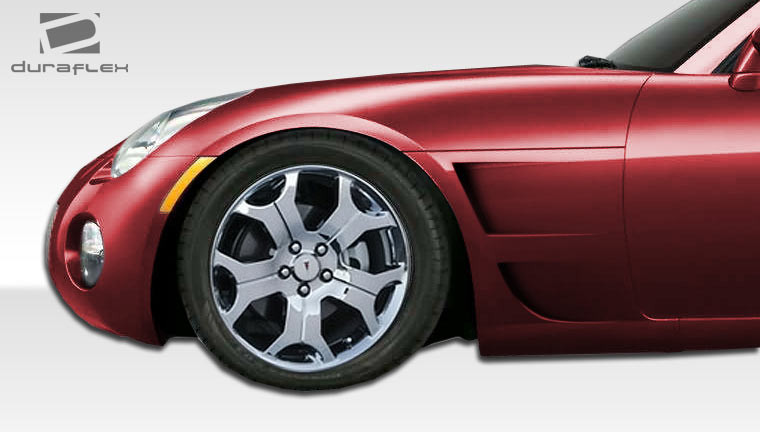 2006-2009 Pontiac Solstice Duraflex GT Concept Fenders - 2 Piece / Vehicle Year Make Model Trim - 2006-2009-Pontiac Solstice ALL / Product Type - Fender / Style Name -GT Concept / Kit Material - FRP (Fiberglass Reinforced Plastics) / Notes -
