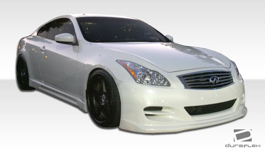 2008-2015 Infiniti G Coupe G37 Q60 Duraflex TS-1 Body Kit - 4 Piece - Includes TS-1 Front Bumper Cover (106421) TS-1 Side Skirts Rocker Panels (106422) TS-1 Rear Bumper Cover (106423) / Vehicle Year Make Model Trim - 2008-2015-Infiniti G Coupe 2DR / Product Type - Kit / Style Name -TS-1 / Kit Material - FRP (Fiberglass Reinforced Plastics) / Notes -