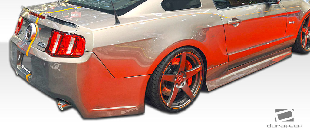 2005-2014 Ford Mustang Duraflex Tjin Edition Side Skirts Rocker Panels - 2 Piece / Vehicle Year Make Model Trim - 2005-2014-Ford Mustang ALL / Product Type - Sideskirts / Style Name -Tjin / Kit Material - FRP (Fiberglass Reinforced Plastics) / Notes -