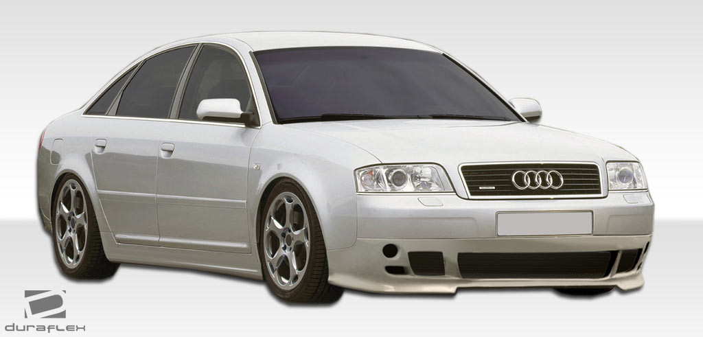 1998-2004 Audi A6 C5 Duraflex Type A Side Skirts Rocker Panels - 2 Piece (S) / Vehicle Year Make Model Trim - 1998-2004-Audi A6 4DR / Product Type - Sideskirts / Style Name -Type A / Kit Material - FRP (Fiberglass Reinforced Plastics) / Notes - Note: All Overstock products are sold on a first come, first serve basis. Overstock products are sold as is, and all sales are final. Overstock products may not be returned or exchanged.