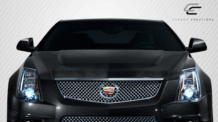 2009-2014 Cadillac CTS-V Carbon Creations OEM Look Hood - 1 Piece / Vehicle Year Make Model Trim - 2009-2014-Cadillac CTS-V ALL / Product Type - Hood / Style Name -OEM Look / Kit Material - Carbon Fiber / Notes - Note: Hood pins are required. Hood is designed for CTS-V models. CTS Models will require modification or use of CTS-V Front bumper.