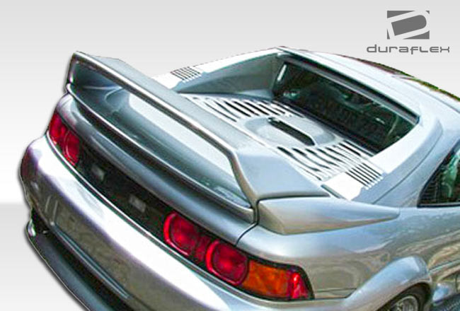1991-1995 Toyota MR2 Duraflex N-Spec Wing Trunk Lid Spoiler - 1 Piece / Vehicle Year Make Model Trim - 1991-1995-Toyota MR2 ALL / Product Type - Wing / Style Name -N-Spec / Kit Material - FRP (Fiberglass Reinforced Plastics) / Notes - note: must be used in conjunction with 3 piece oem turbo wing