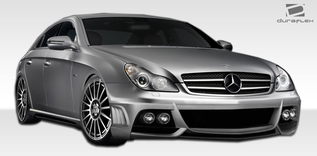 2006-2011 Mercedes CLS Class C219 W219 Duraflex W-1 Front Bumper Cover - 3 Piece / Vehicle Year Make Model Trim - 2006-2011-Mercedes CLS ALL / Product Type - Front Bumper / Style Name -W-1 / Kit Material - FRP (Fiberglass Reinforced Plastics) / Notes -