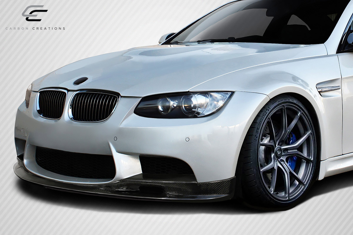 2008-2013 BMW M3 E90 E92 Carbon Creations T-Design Front Lip Under Spoiler Air Dam - 1 Piece / Vehicle Year Make Model Trim - 2008-2013-BMW M3 ALL / Product Type - Front Lip/Add On / Style Name -T-Design / Kit Material - Carbon Fiber / Notes -