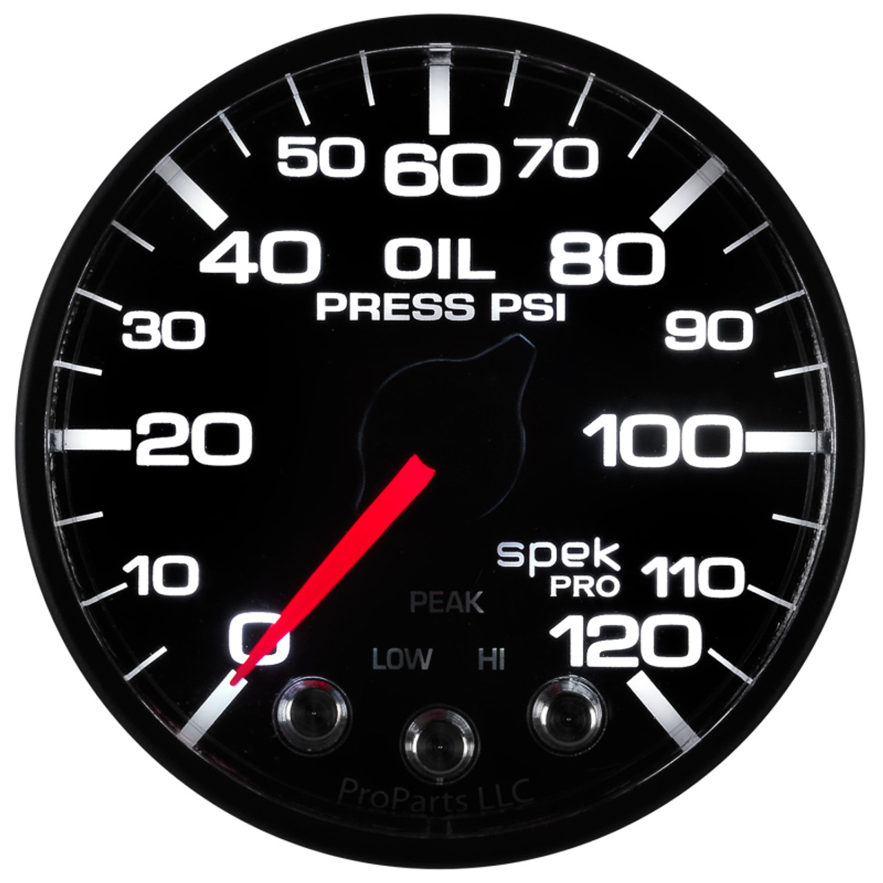 Autometer Spek-Pro - Nascar 2-1/16in Oil Press 0-120 psi Bfb Ecu - P525328