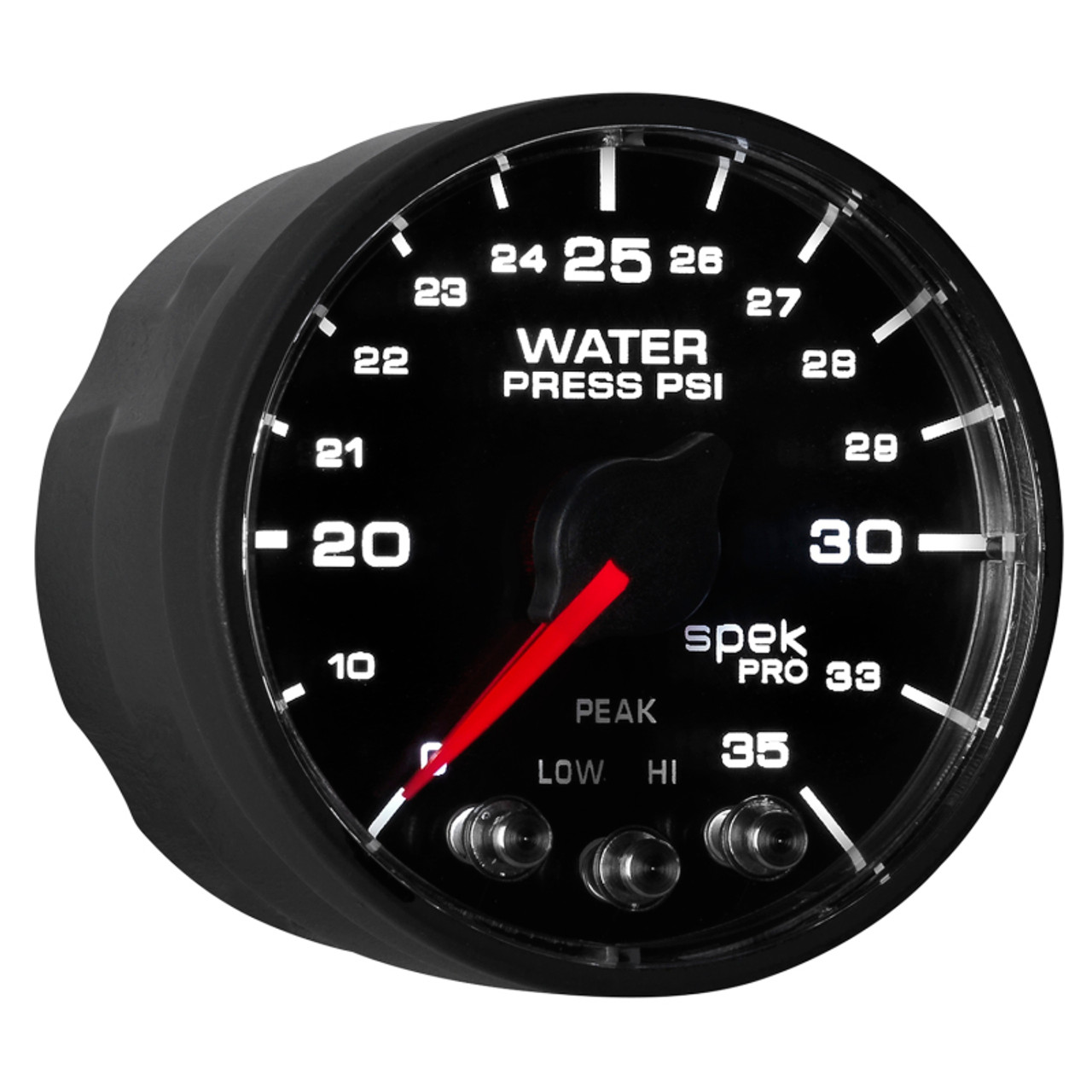 Autometer Spek-Pro - Nascar 2-1/16in Water Press 0- 35 psi Bfb Sp - P543328-N1
