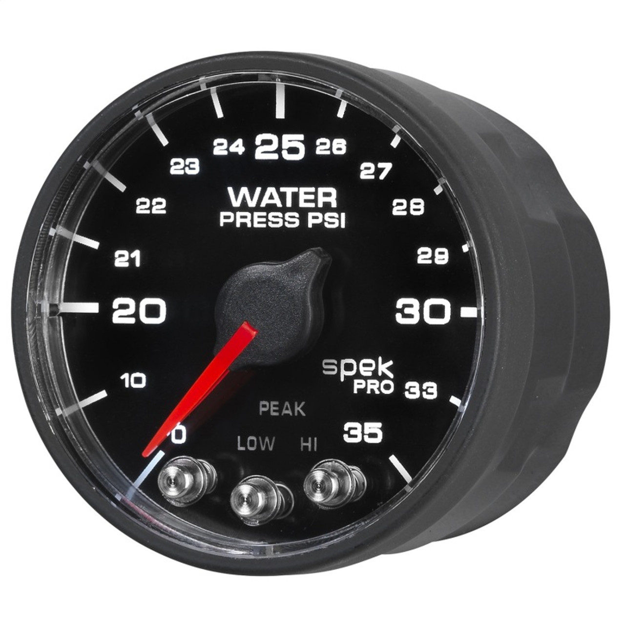 Autometer Spek-Pro - Nascar 2-1/16in Water Press 0- 35 psi Bfb Sp - P543328-N1