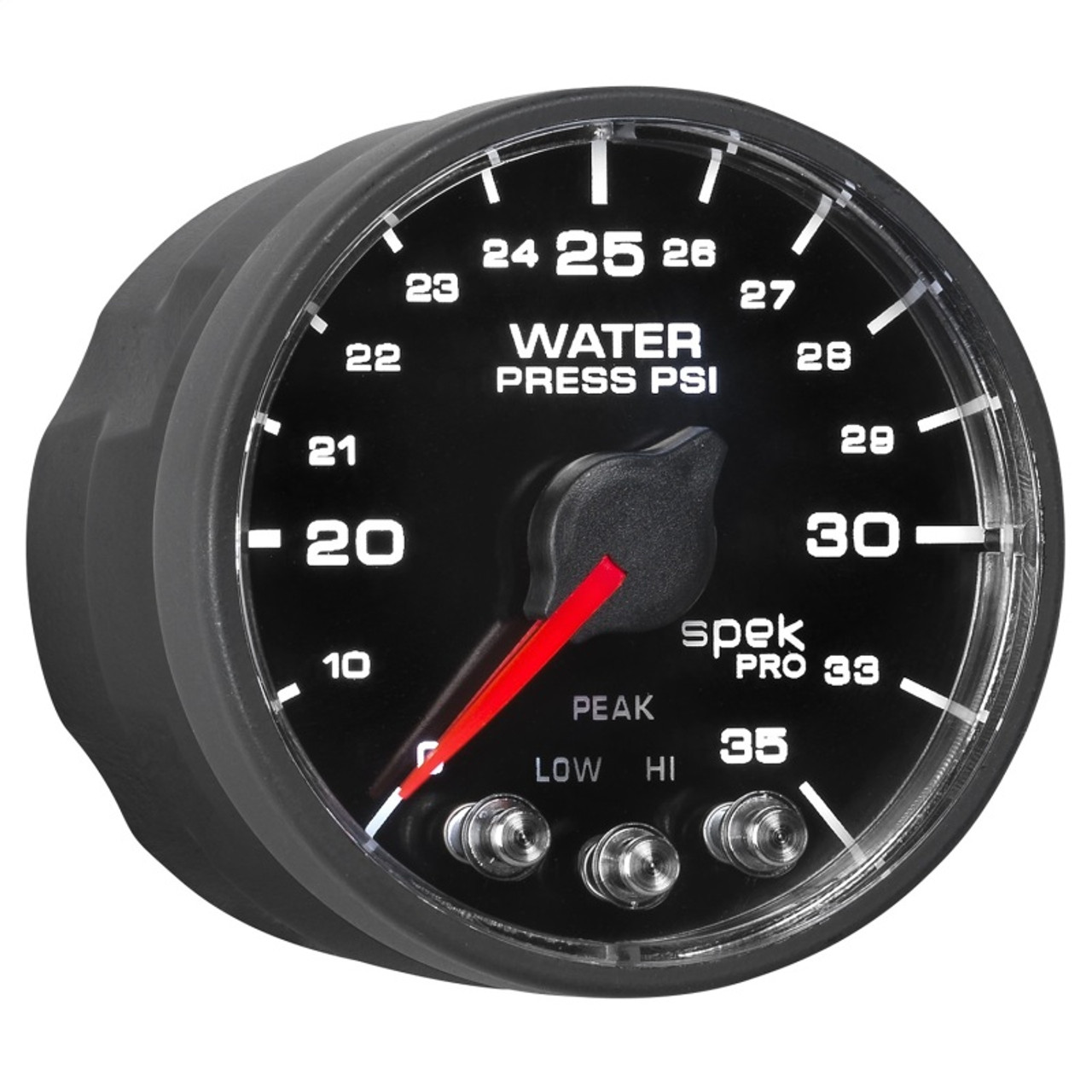 Autometer Spek-Pro - Nascar 2-1/16in Water Press 0- 35 psi Bfb Sp - P543328-N1