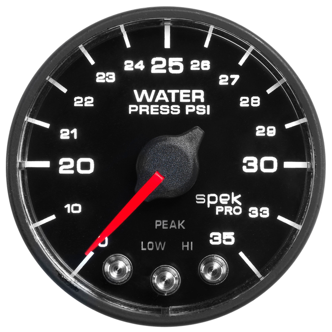 Autometer Spek-Pro - Nascar 2-1/16in Water Press 0- 35 psi Bfb Sp - P543328-N1