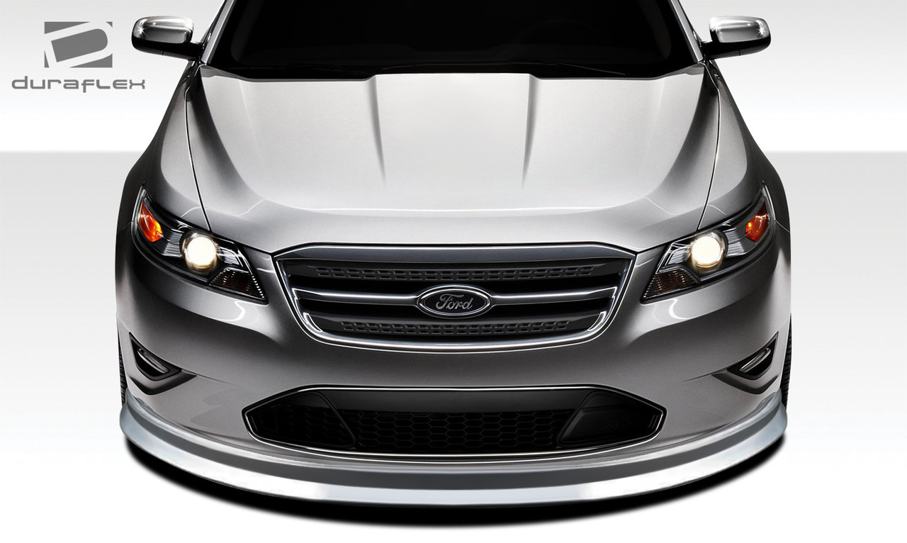 2010-2012 Ford Taurus Duraflex Racer Front Lip Under Spoiler Air Dam - 1 Piece / Vehicle Year Make Model Trim - 2010-2012-Ford Taurus ALL / Product Type - Front Lip/Add On / Style Name -Racer / Kit Material - FRP (Fiberglass Reinforced Plastics) / Notes -