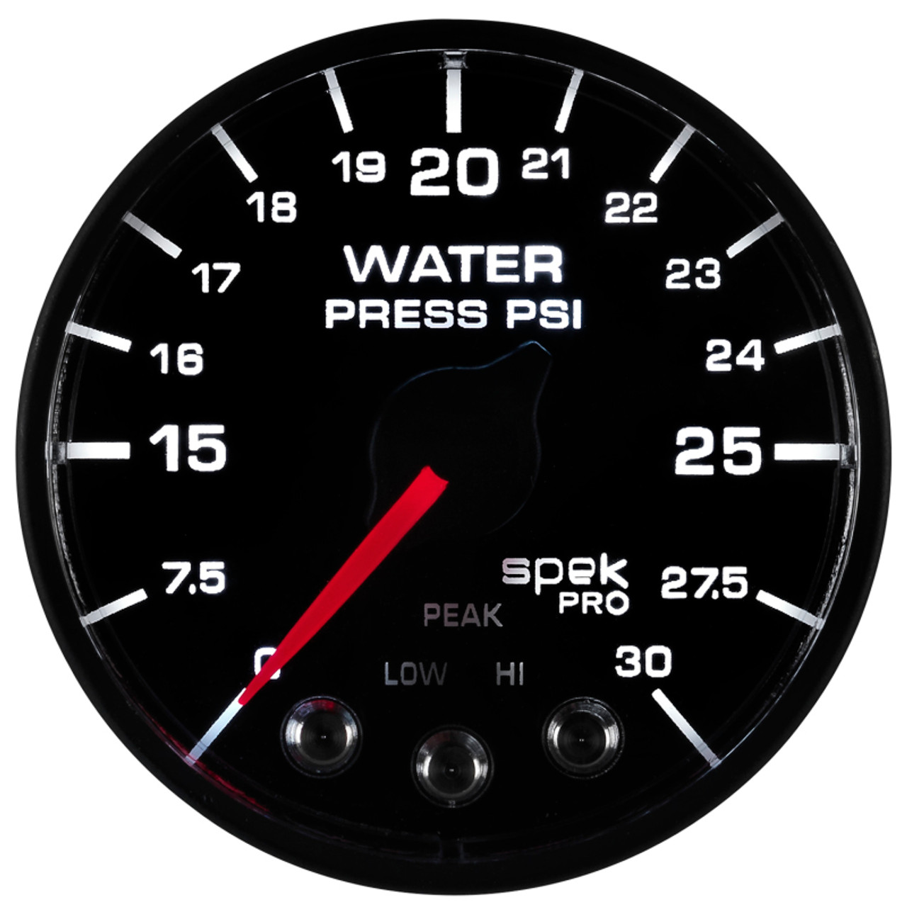 Autometer Spek-Pro - Nascar 2-1/16in Water Press 0- 30 psi Bfb - P550328-N1