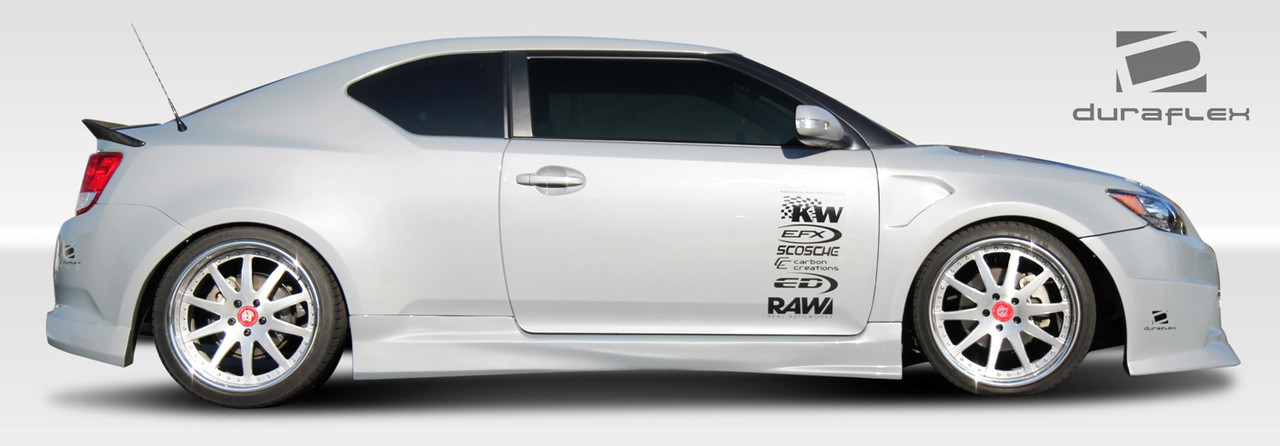 2011-2015 Scion tC Duraflex GT Concept Side Skirts Rocker Panels - 2 Piece / Vehicle Year Make Model Trim - 2011-2015-Scion TC ALL / Product Type - Sideskirts / Style Name -GT Concept / Kit Material - FRP (Fiberglass Reinforced Plastics) / Notes -