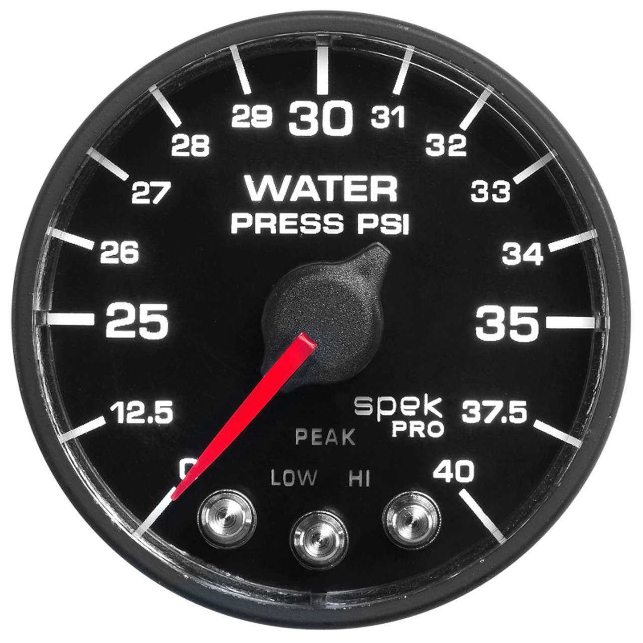 Autometer Spek-Pro - Nascar 2-1/16in Water Press 0- 40 psi Bfb - P551328-N1