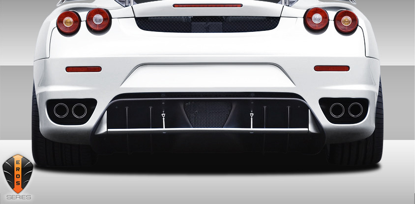 2005-2009 Ferrari F430 Eros Version 1 Rear Diffuser - 3 Piece / Vehicle Year Make Model Trim - 2005-2009-Ferrari F430 ALL / Product Type - Rear Lip/Add On / Style Name -Eros Version 1 / Kit Material - FRP (Fiberglass Reinforced Plastics) / Notes -