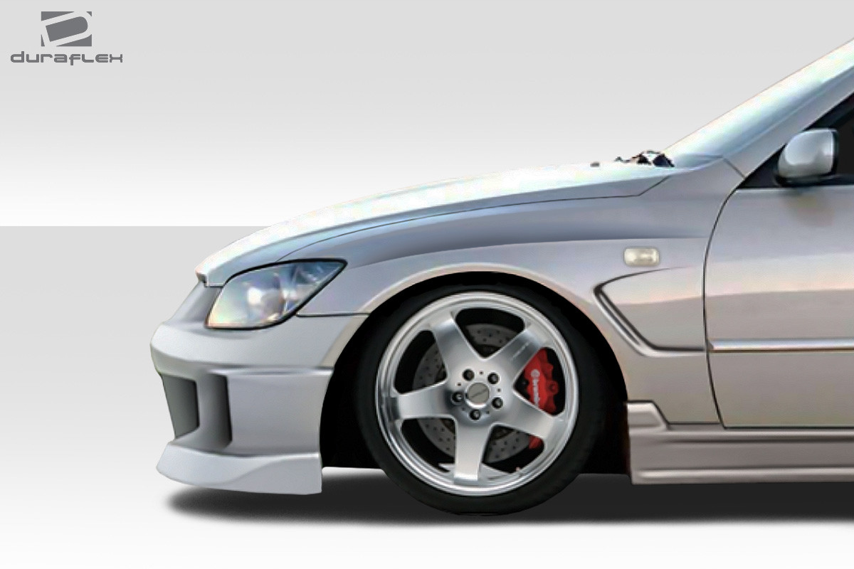 2000-2005 Lexus IS Series IS300 Duraflex C-Speed Fenders (+20mm)  - 2 Piece / Vehicle Year Make Model Trim - 2000-2005-Lexus IS ALL / Product Type - Fender / Style Name -C-Speed / Kit Material - FRP (Fiberglass Reinforced Plastics) / Notes - Note: fenders are 20mm wider than oem. Uses JDM Altezza or 04-06 Scion XB Sidemakers.