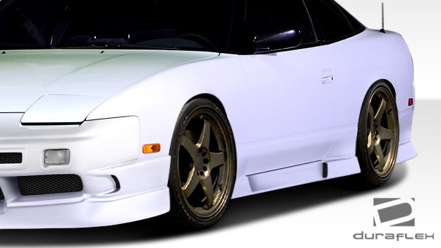 1989-1994 Nissan 240SX S13 Duraflex GT-1 Side Skirts Rocker Panels - 2 Piece / Vehicle Year Make Model Trim - 1989-1994-Nissan 240SX ALL / Product Type - Sideskirts / Style Name -GT-1 / Kit Material - FRP (Fiberglass Reinforced Plastics) / Notes -