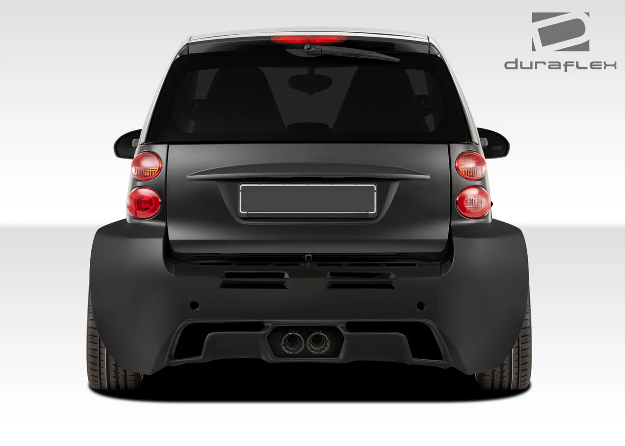 2008-2016 Smart ForTwo Duraflex GT300 Wide Body Rear Bumper Cover - 1 Piece / Vehicle Year Make Model Trim - 2008-2016-Smart ForTwo ALL / Product Type - Rear Bumper / Style Name -GT300 / Kit Material - FRP (Fiberglass Reinforced Plastics) / Notes - Note: must be used in conjunction with complete wide body kit