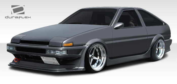 1984-1987 Toyota Corolla 2DR / HB Duraflex MB-R Front Bumper Cover - 1 Piece / Vehicle Year Make Model Trim - 1984-1987-Toyota Corolla 2DR / Product Type - Front Bumper / Style Name -MB-R / Kit Material - FRP (Fiberglass Reinforced Plastics) / Notes -
