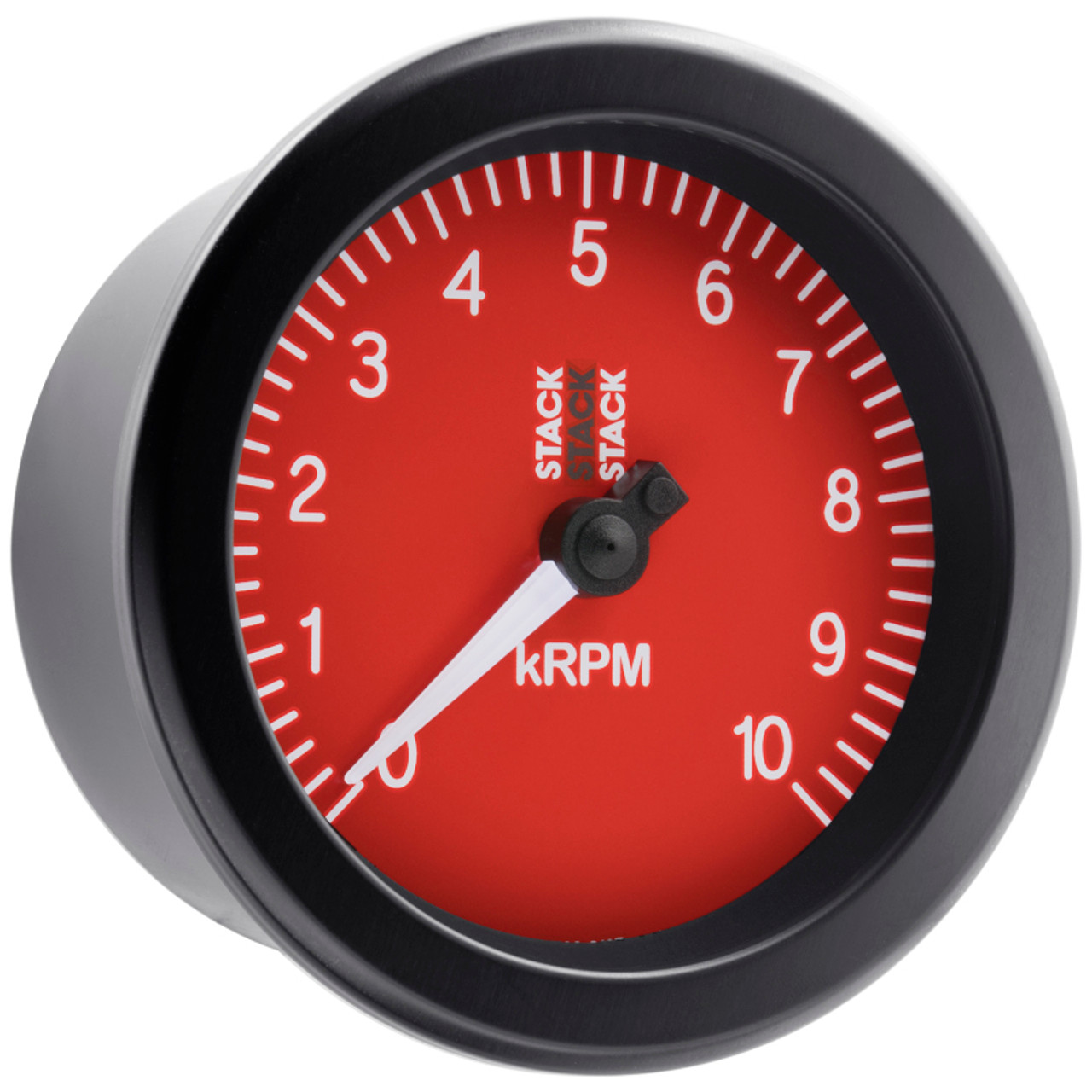 Autometer Stack Sport 88mm 0-10K RPM Tachometer - Red - ST100-010R