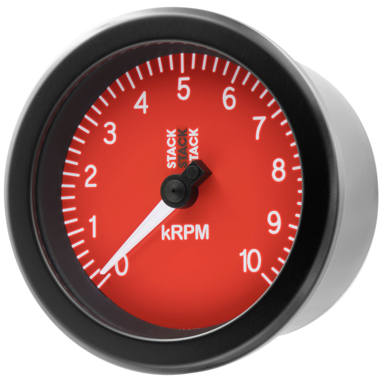 Autometer Stack Sport 88mm 0-10K RPM Tachometer - Red - ST100-010R