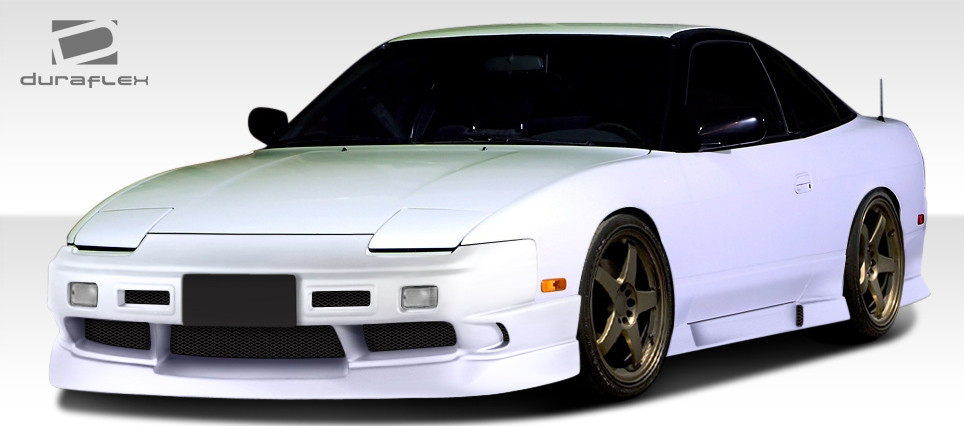 1989-1994 Nissan 240SX S13 HB Duraflex GT-1 Body Kit - 4 Piece - Includes GT-1 Front Bumper Cover (107819) GT-1 Side Skirts Rocker Panels (107820) GT-1 HB Rear Bumper Cover (107821) / Vehicle Year Make Model Trim - 1989-1994-Nissan 240SX HB / Product Type - Kit / Style Name -GT-1 / Kit Material - FRP (Fiberglass Reinforced Plastics) / Notes -