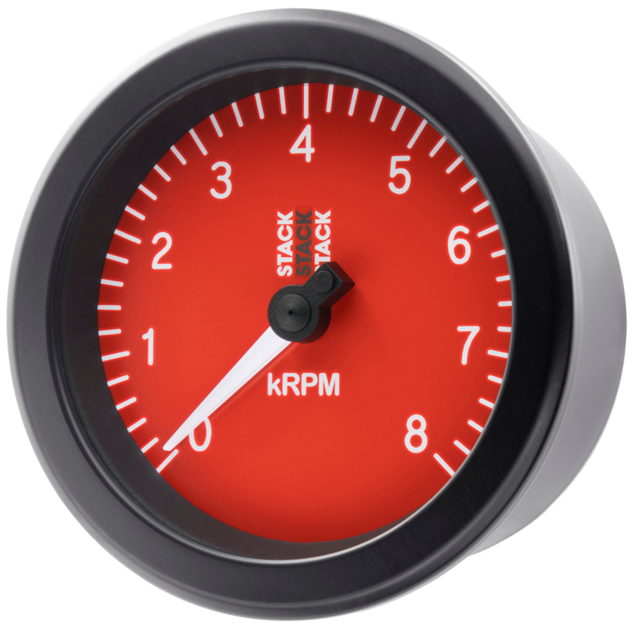 Autometer Stack Sport 88mm 0-8K RPM Tachometer - Red - ST100-08R