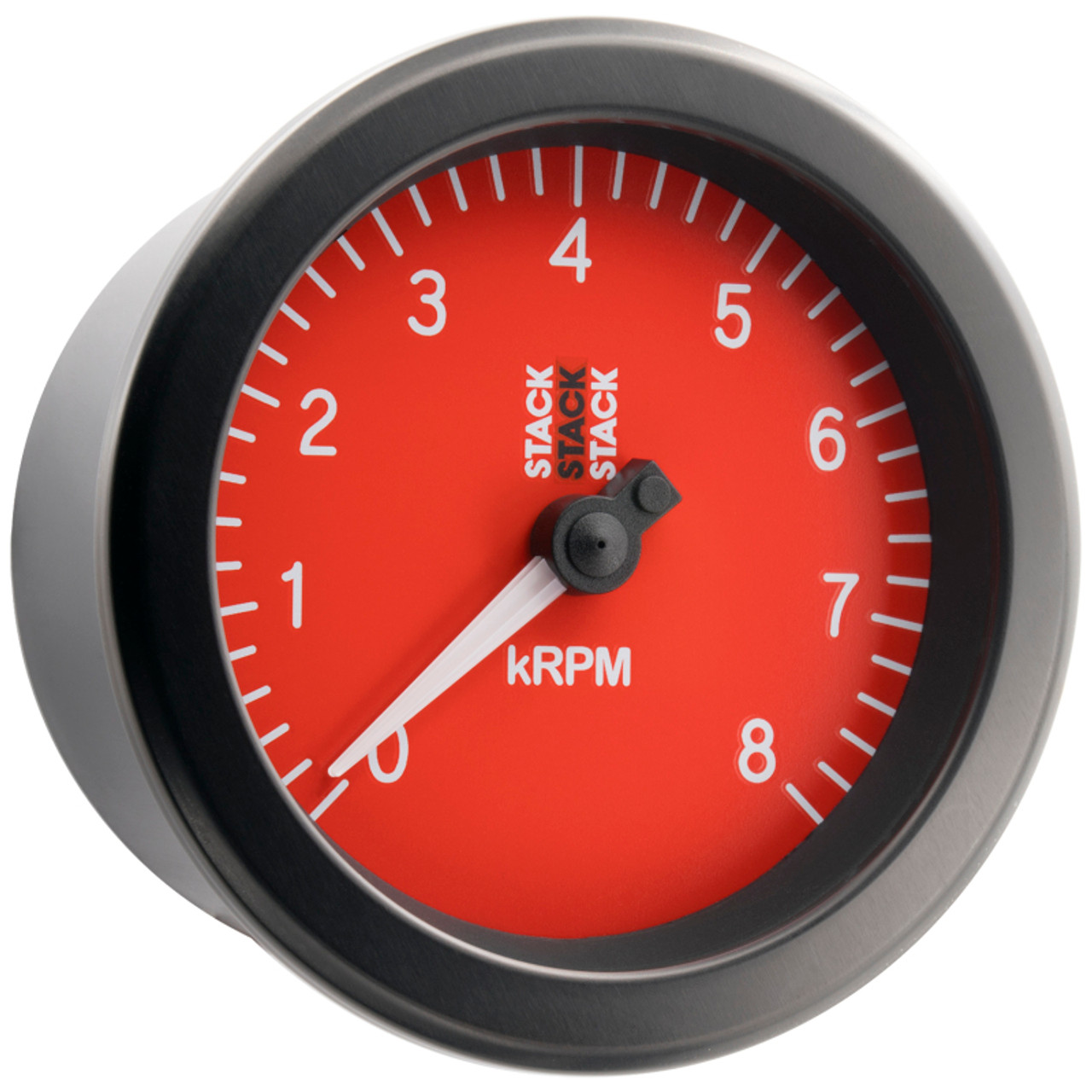 Autometer Stack Sport 88mm 0-8K RPM Tachometer - Red - ST100-08R