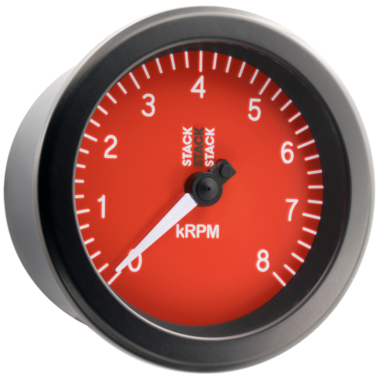 Autometer Stack Sport 88mm 0-8K RPM Tachometer - Red - ST100-08R