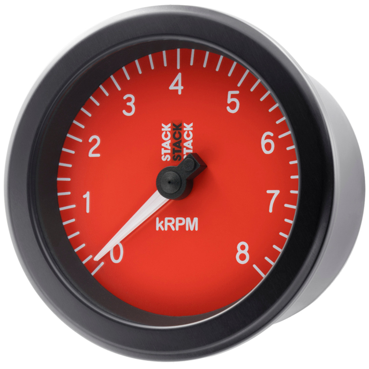 Autometer Stack Sport 88mm 0-8K RPM Tachometer - Red - ST100-08R