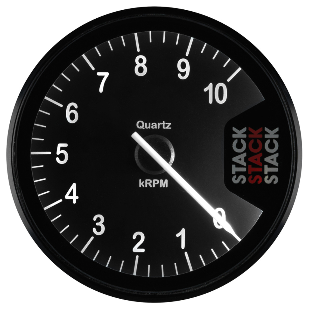 Autometer Stack Clubman Tachometer 80mm 0-10K RPM - Black - ST200-010