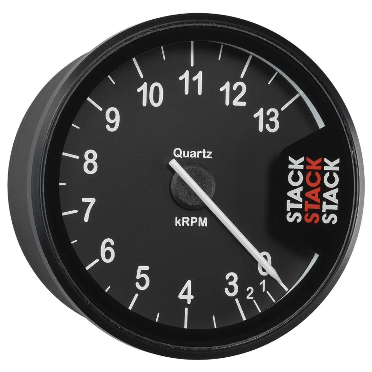 Autometer Stack Clubman Tachometer 80mm 0-3-13K RPM - Black - ST200-0313
