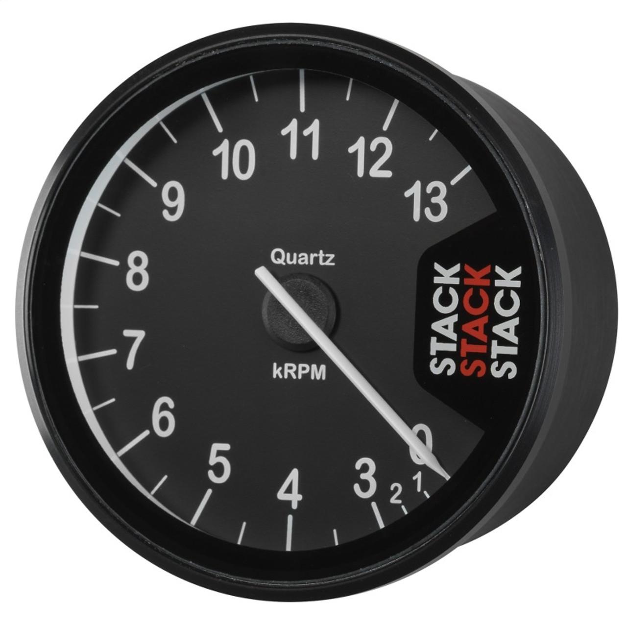 Autometer Stack Clubman Tachometer 80mm 0-3-13K RPM - Black - ST200-0313