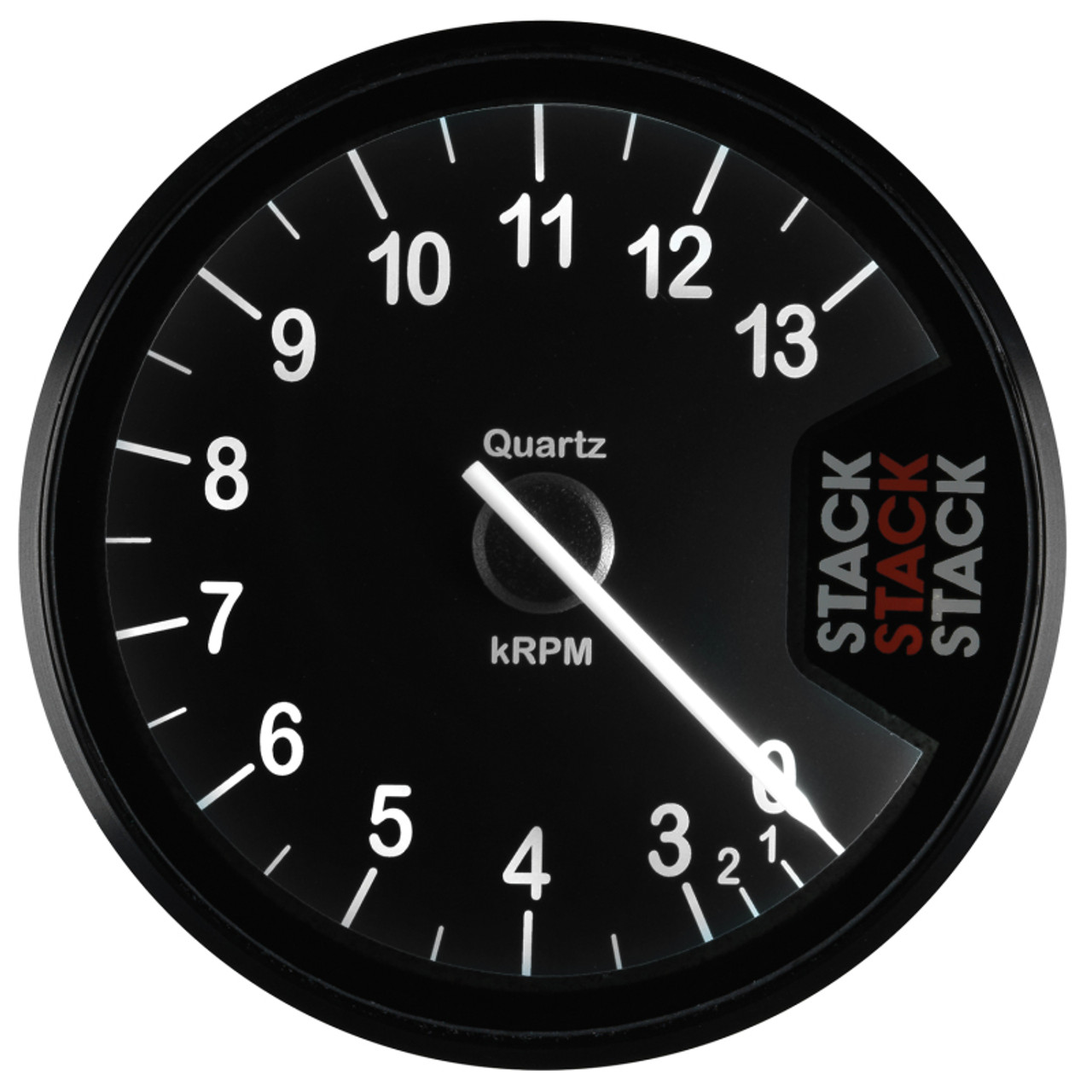 Autometer Stack Clubman Tachometer 80mm 0-3-13K RPM - Black - ST200-0313