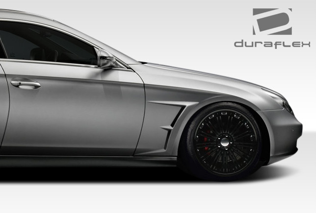 2006-2011 Mercedes CLS Class C219 W219 Duraflex VB-R Fenders - 2 Piece / Vehicle Year Make Model Trim - 2006-2011-Mercedes CLS ALL / Product Type - Fender / Style Name -VB-R / Kit Material - FRP (Fiberglass Reinforced Plastics) / Notes -