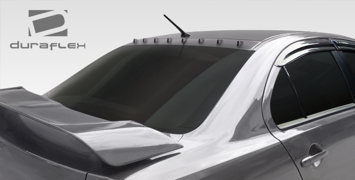 2008-2017 Mitsubishi Lancer / Lancer Evolution 10 4DR Duraflex RX-S Roof Wing Spoiler - 1 Piece / Vehicle Year Make Model Trim - 2008-2017-Mitsubishi Lancer 4DR / Product Type - Wing / Style Name -RX-S / Kit Material - FRP (Fiberglass Reinforced Plastics) / Notes -