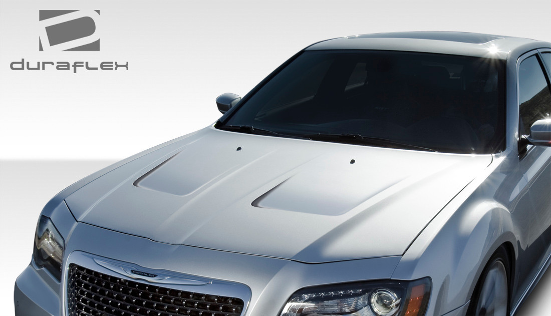 2011-2023 Chrysler 300 Duraflex Brizio Hood - 1 Piece / Vehicle Year Make Model Trim - 2011-2023-Chrysler 300 ALL / Product Type - Hood / Style Name -Brizio / Kit Material - FRP (Fiberglass Reinforced Plastics) / Notes - Note: Hood pins are required.