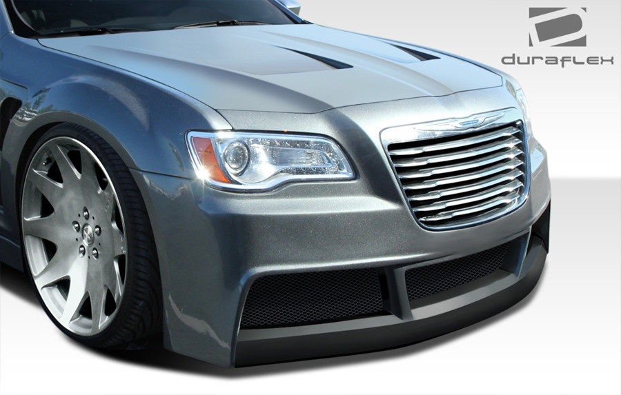 2011-2014 Chrysler 300 Duraflex Brizio Body Kit - 9 Piece - Includes Brizio Front Bumper Cover (108322) Brizio Side Skirts Rocker Panels (108323) Brizio Rear Bumper Cover (108324) Brizio Rear Wing Trunk Lid Spoiler (108325) Brizio Roof Wing Spoiler (108326) Brizio Hood (108328) Brizio Front Fenders (108330) / Vehicle Year Make Model Trim - 2011-2014-Chrysler 300 ALL / Product Type - Kit / Style Name -Brizio / Kit Material - FRP (Fiberglass Reinforced Plastics) / Notes -